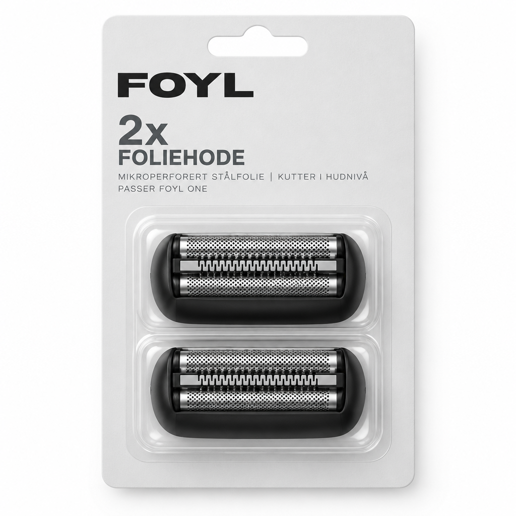 2-Pack Erstatningsbarberhode (for FOYL ONE)