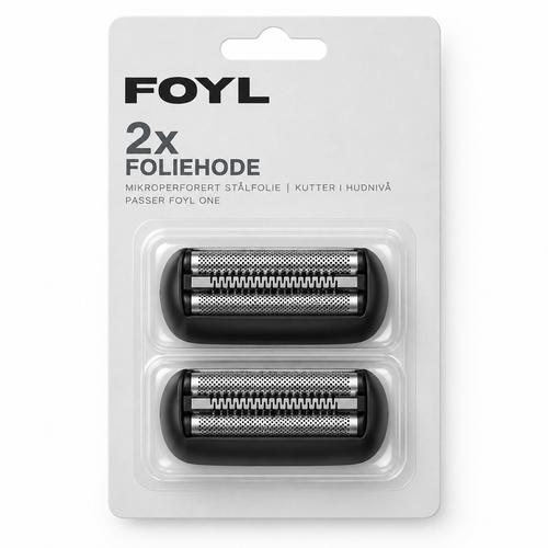 2-Pack Erstatningsbarberhode (for FOYL ONE)