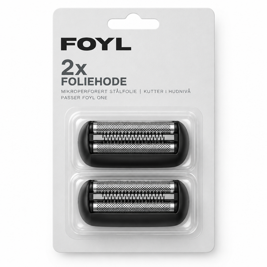 2-Pack Erstatningsbarberhode (for FOYL ONE)